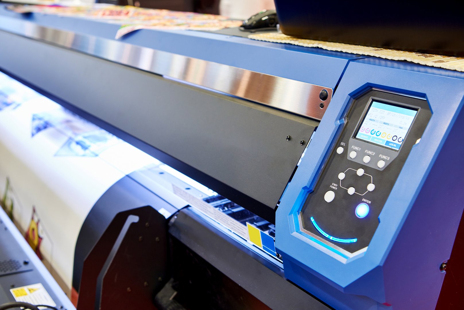 Large format sublimation transfer textile printer