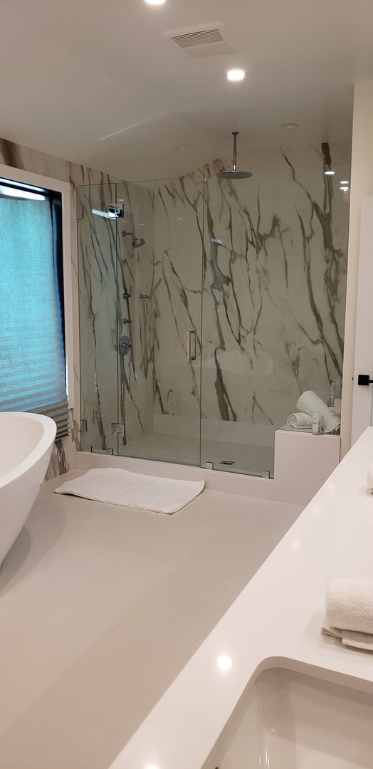 Bathroom renovation project by Mayco Construction