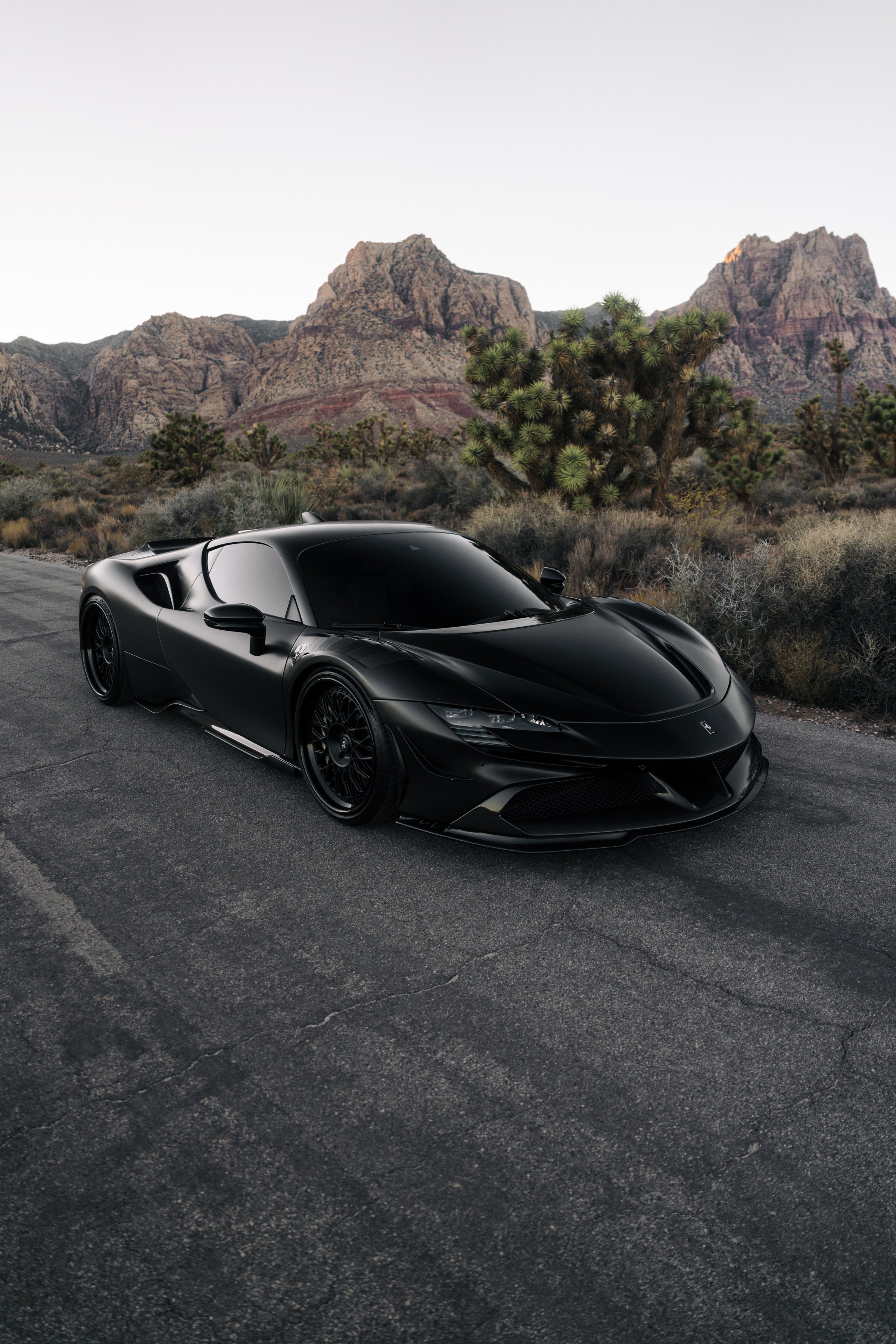 Ferrari SF90 supercar parked outside