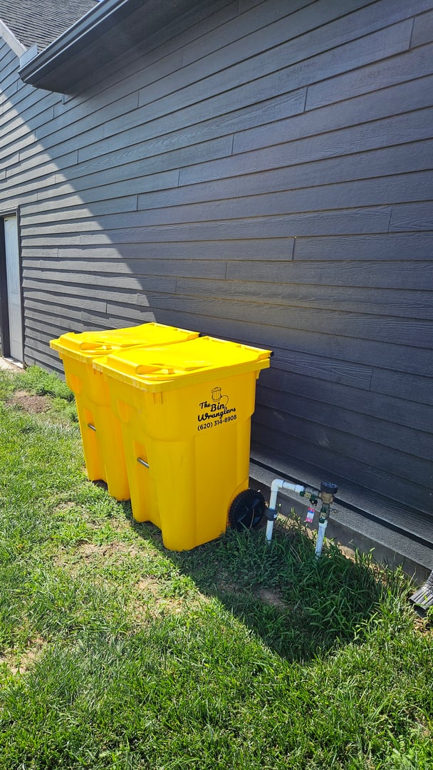 Yellow bins ready for service