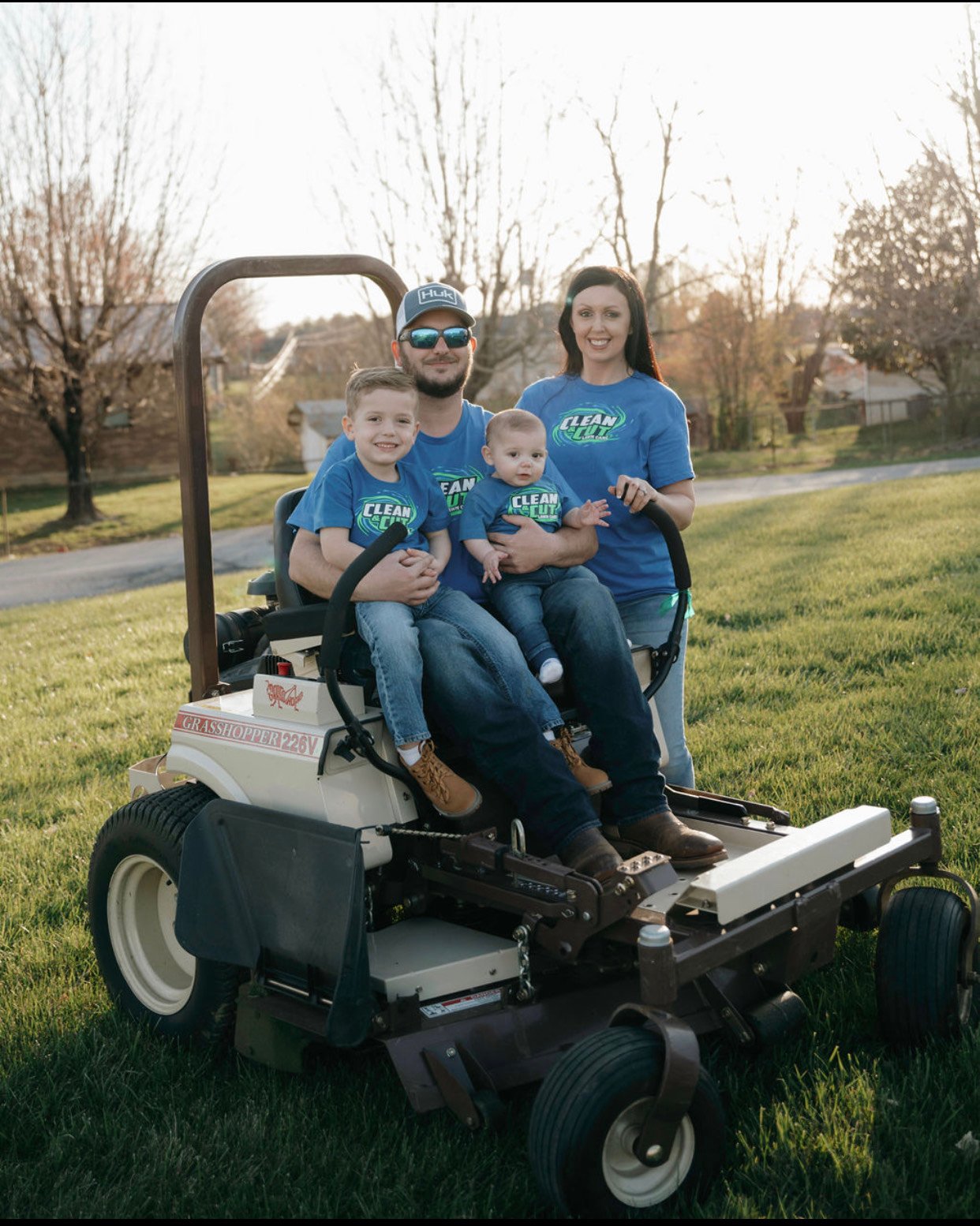 Reliable lawn care service at work