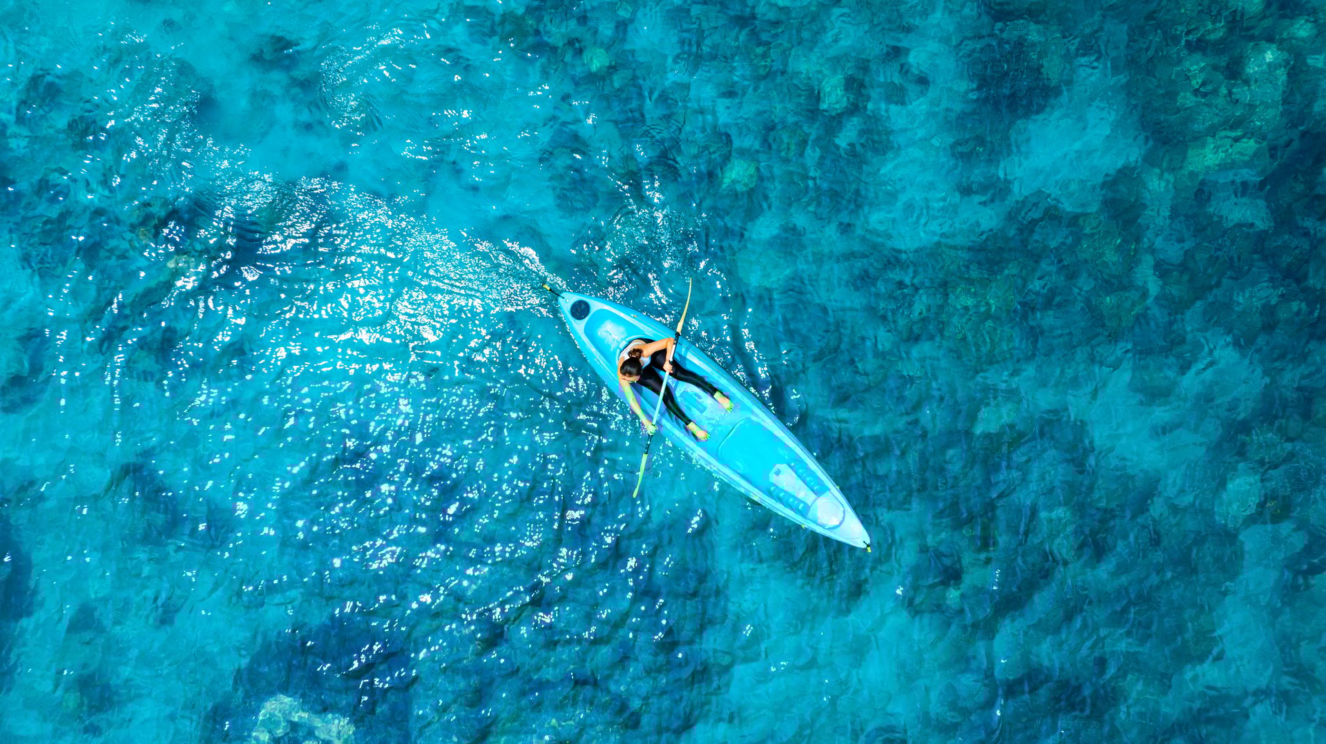 Emerald Cave kayaking Las Vegas - crystal clear water