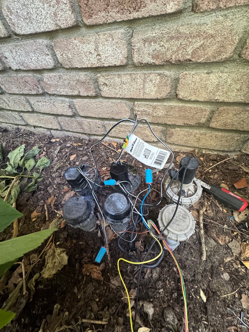 Before sprinkler repair