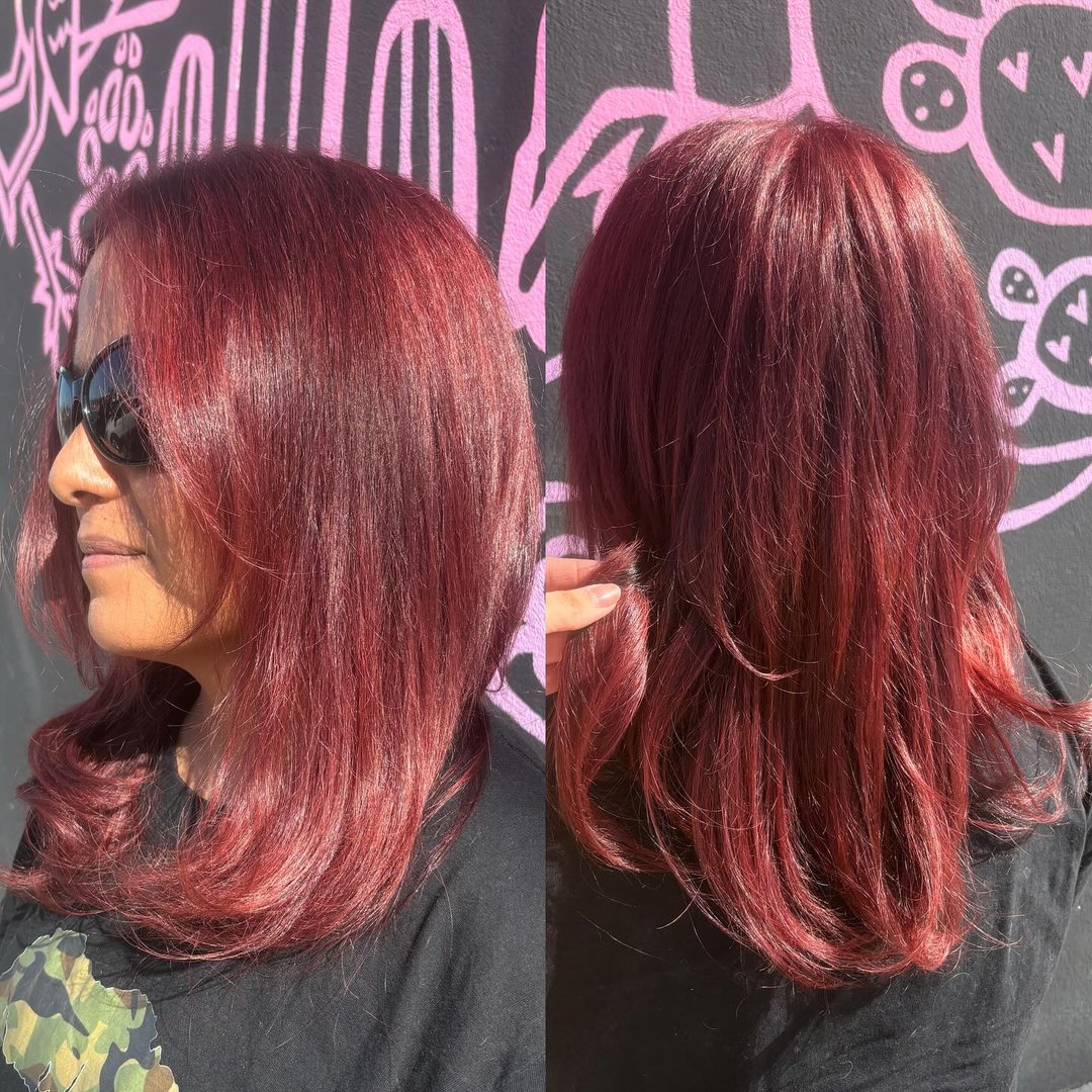 Trinity's hair styling work