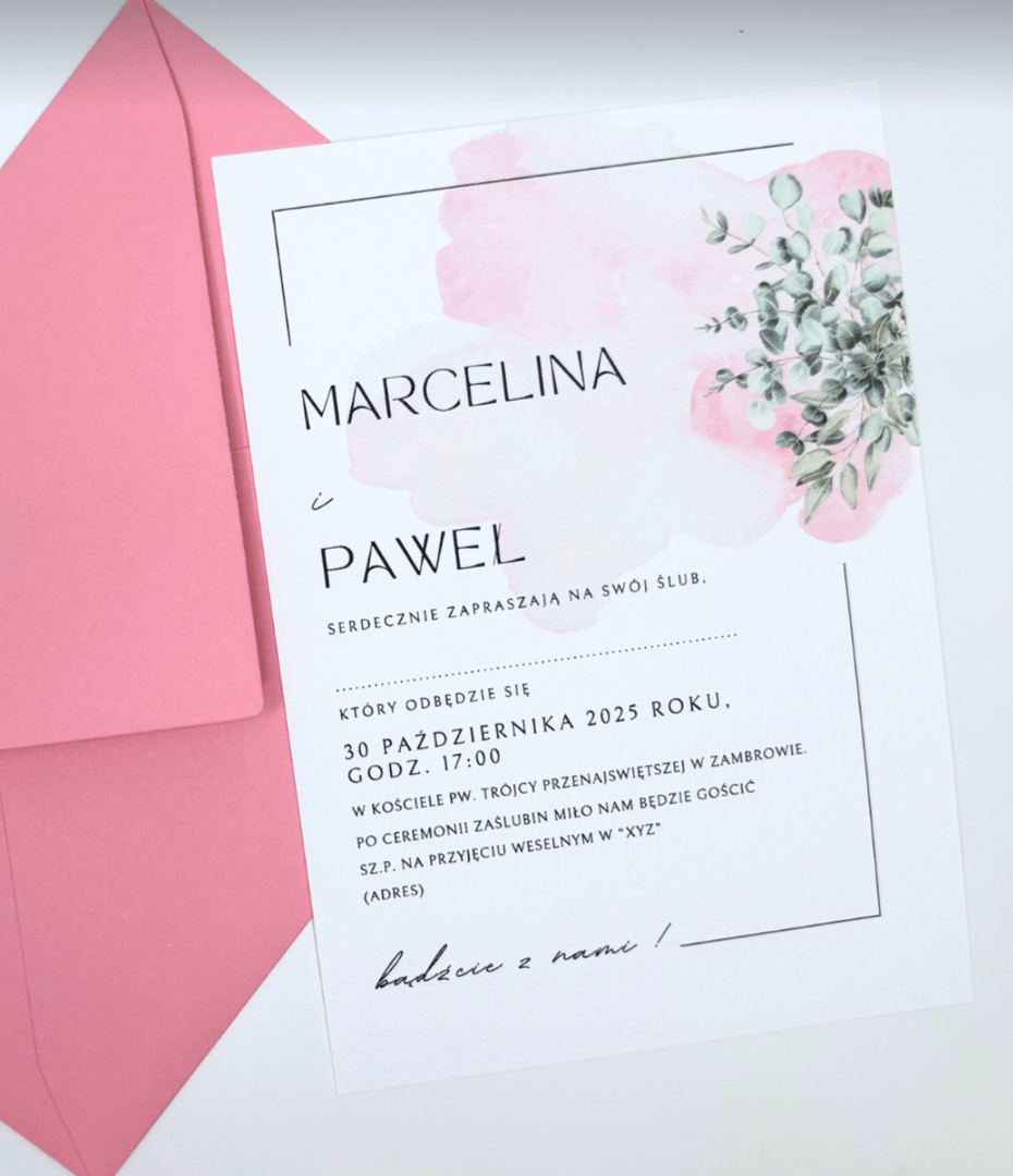 Zaproszenie kwiatowe 9