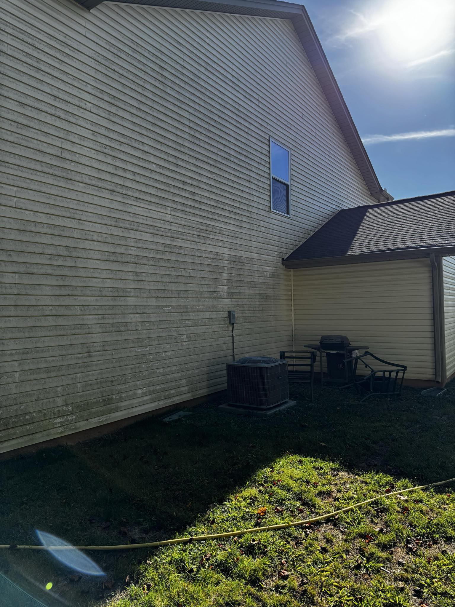 Power washing before