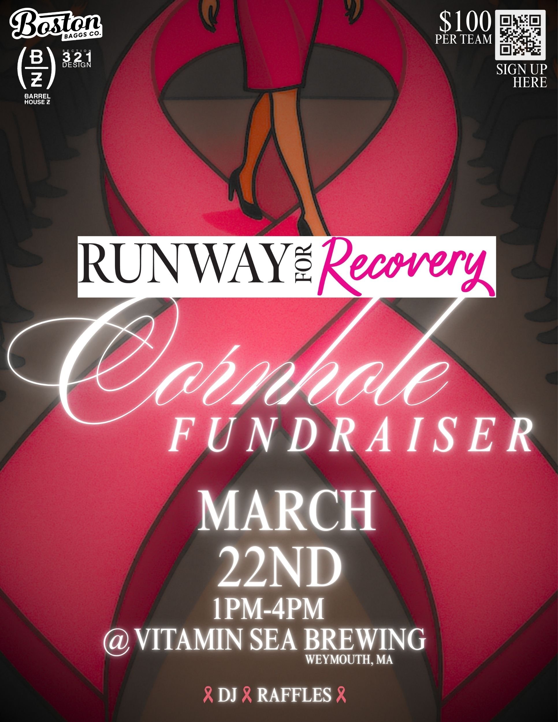 Runway for Recovery Fundraiser Flyer