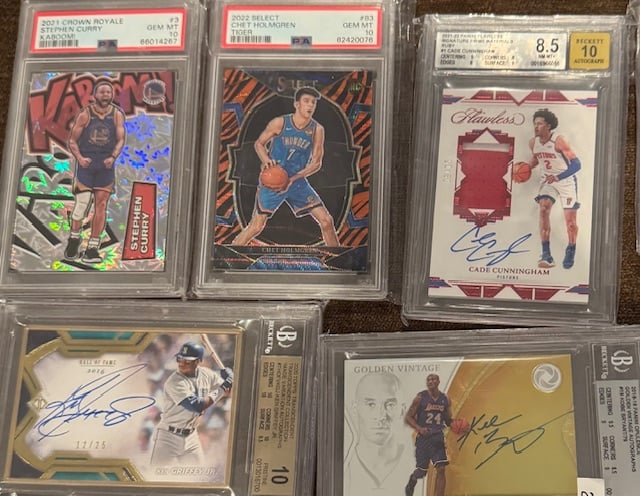 PSA and BGS graded sports cards