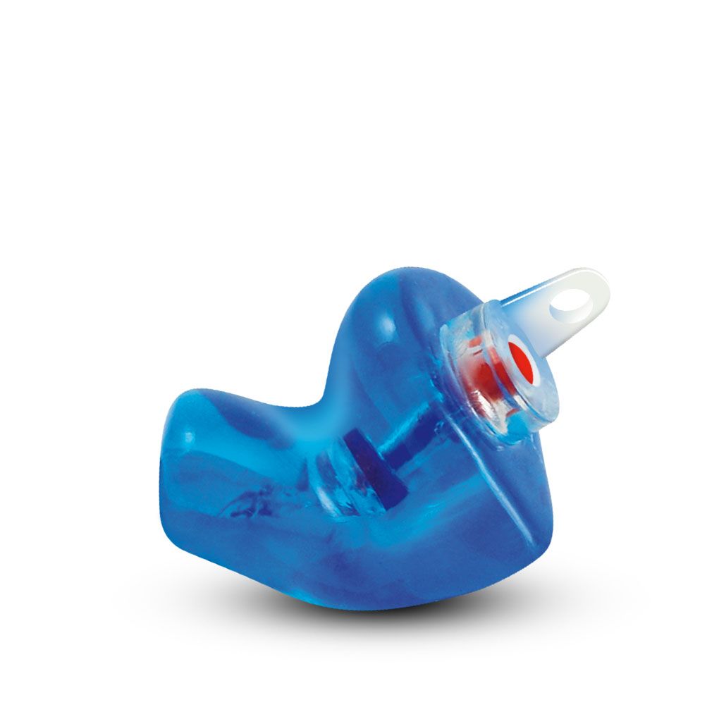 NoiseClipper blue acrylic hearing protection