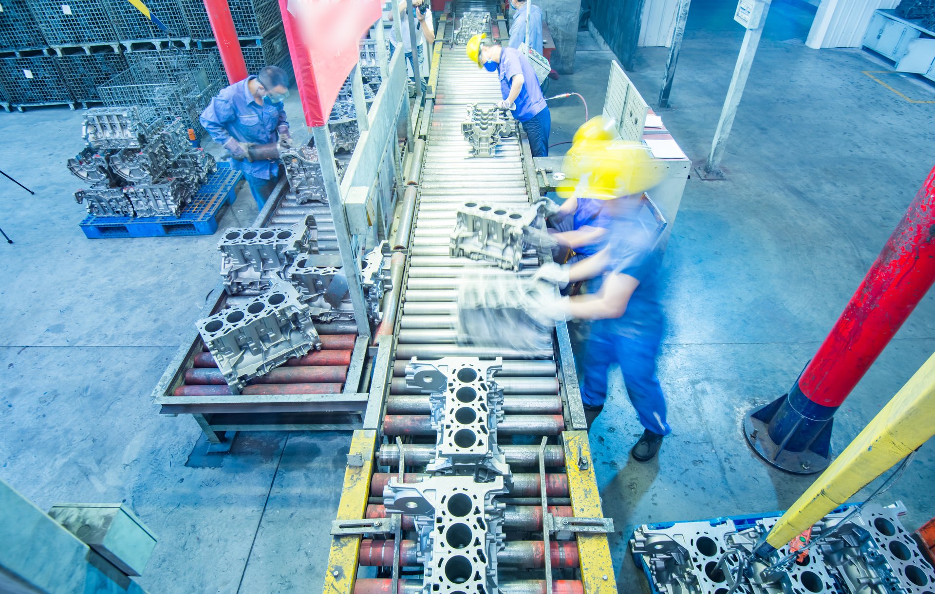 Automobile production equipment factory