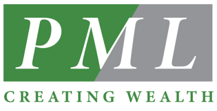 Logo with PML in large letters, green and gray background, and Creating Wealth text beneath.