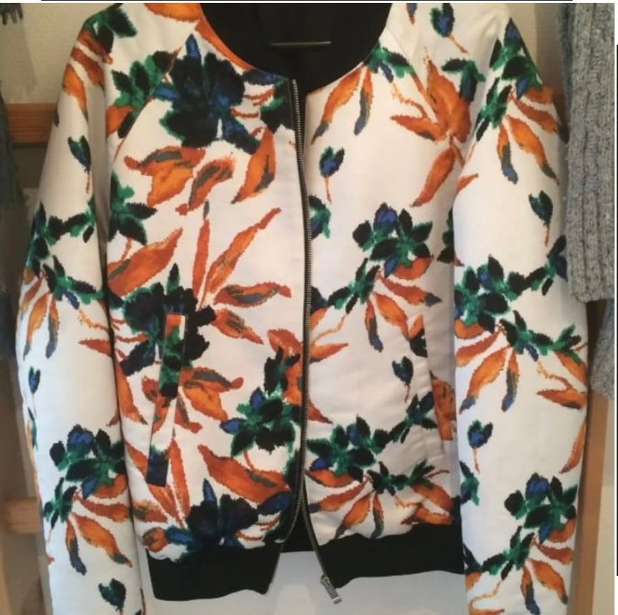 Balenciaga floral bomber jacket