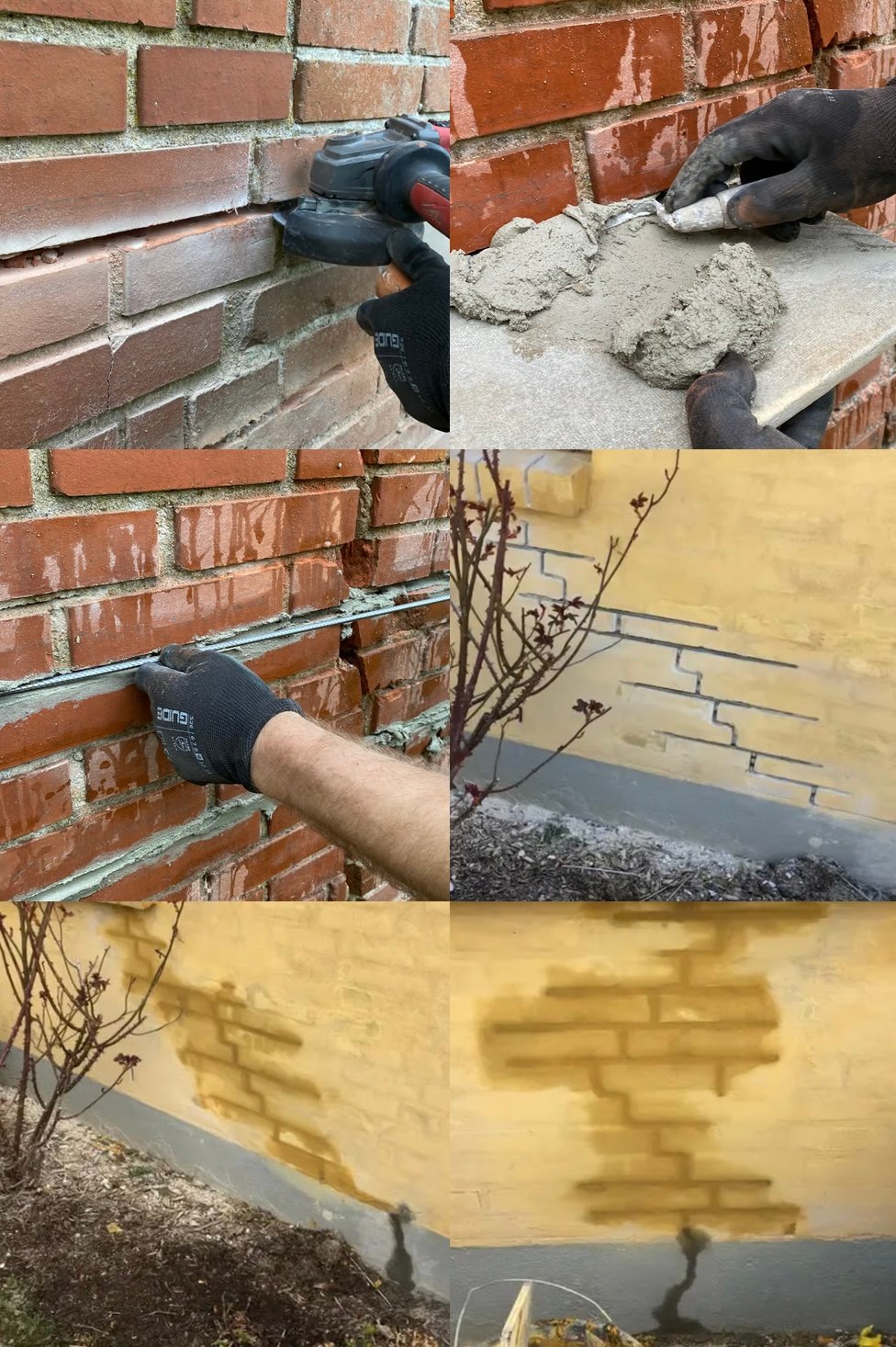 Sætningsskader udbedring