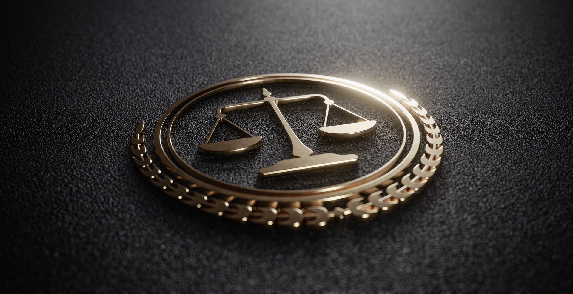 Golden Scales of Justice: Symbolizing Law and Order. Legal System concept.