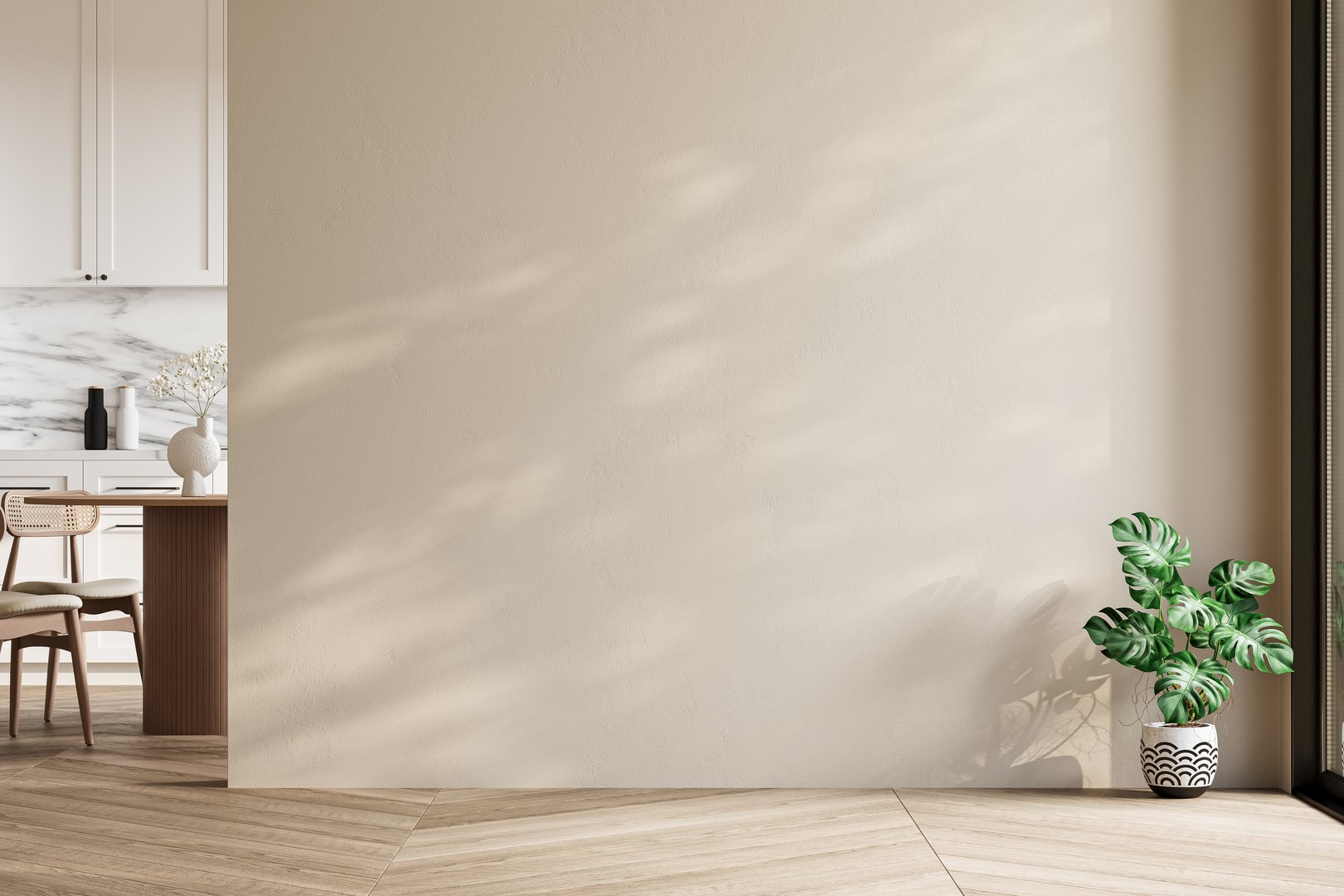 2000s interior walls neutral paint decent condition