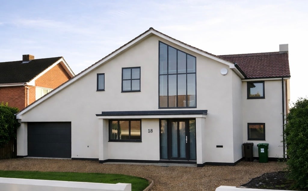 New build construction in Cambridge