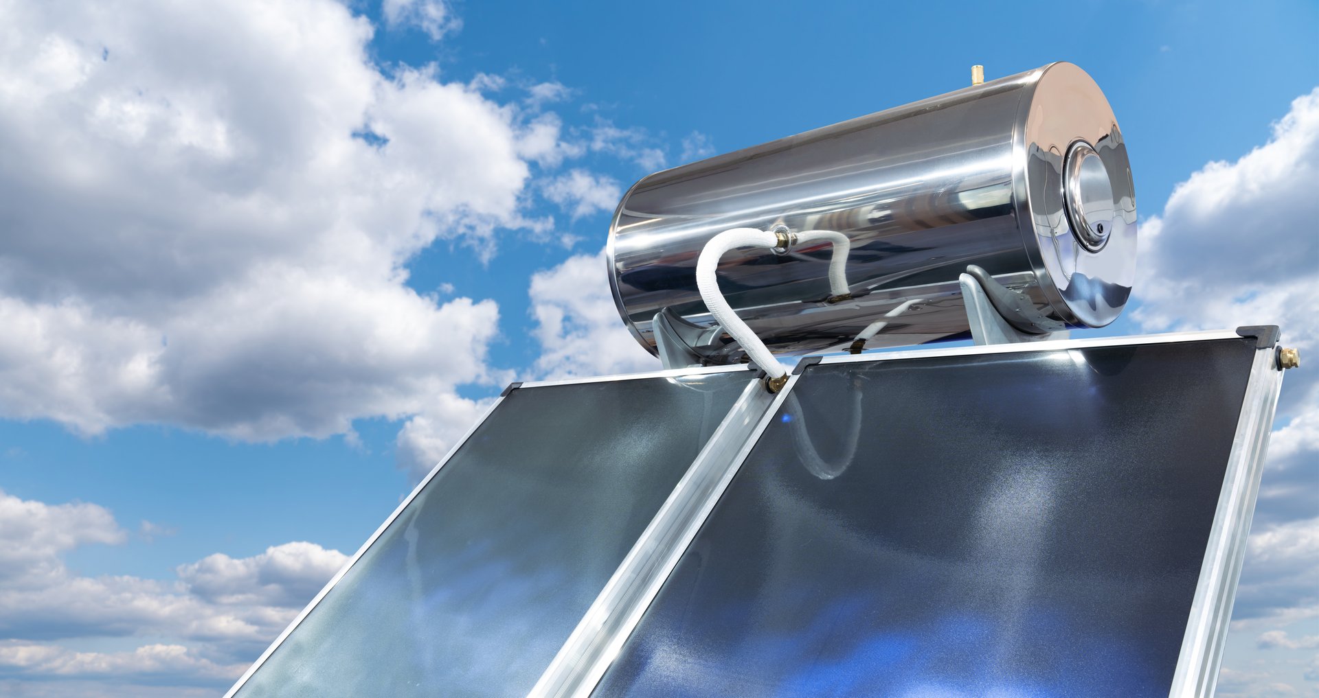 Solar collector for heating water using solar energy