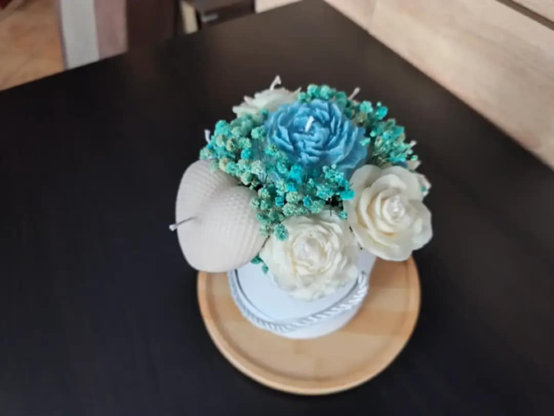 Flower box - świece sojowe bezzapachowe