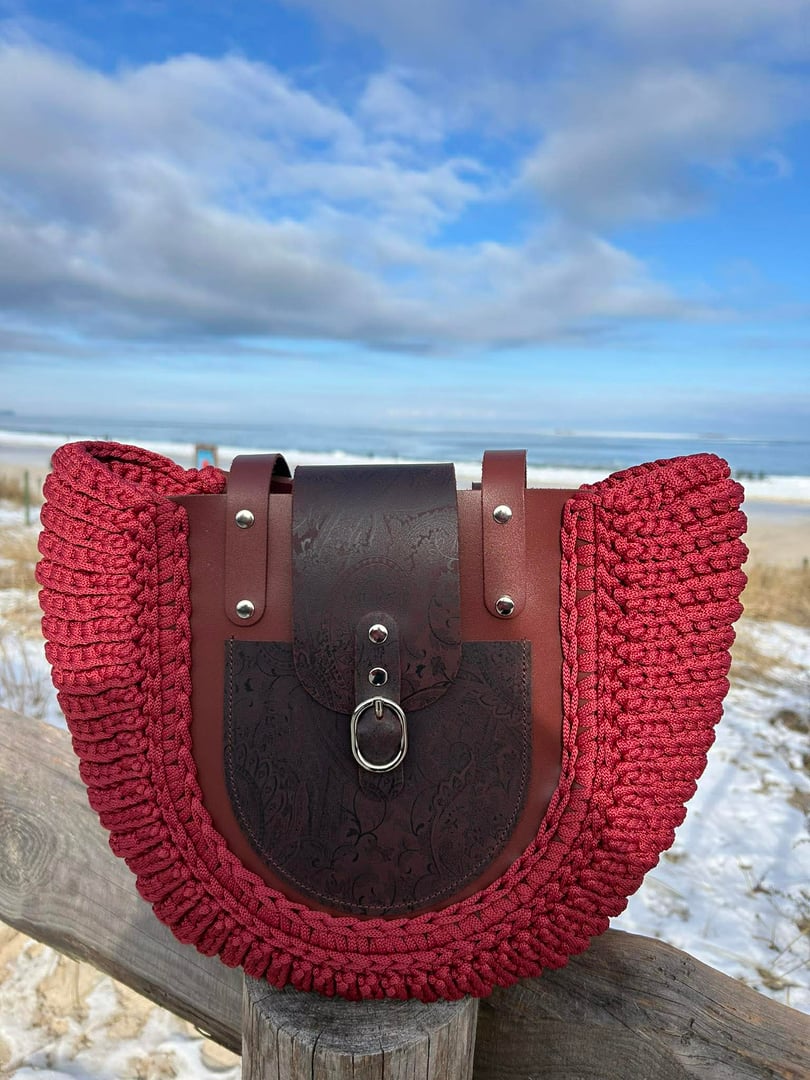 Shopperka Giulia w kolorze wina