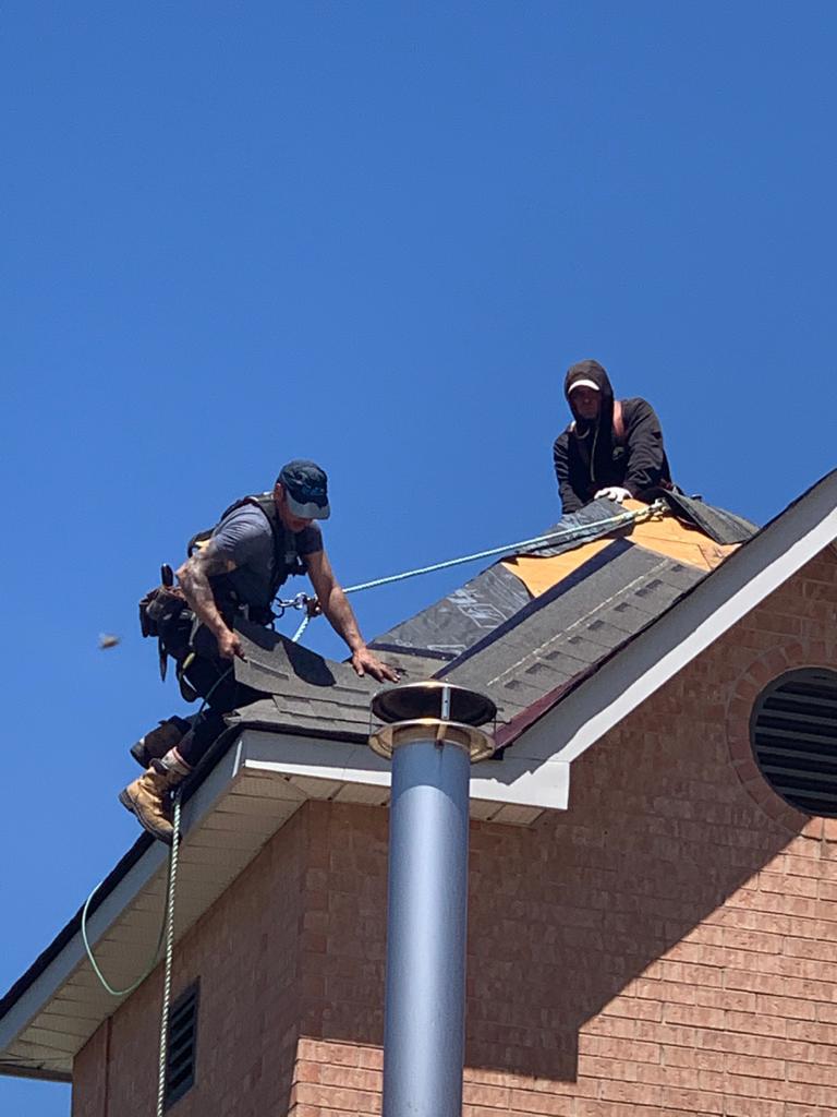 Roof renovation project