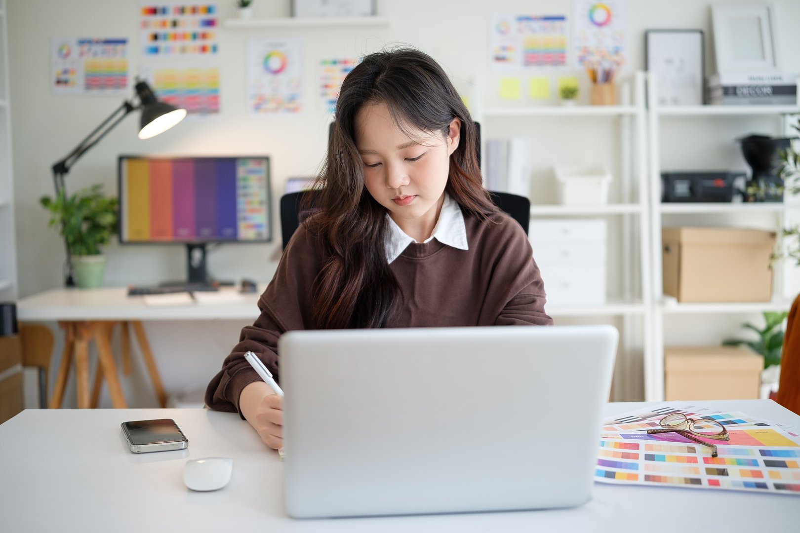 Female designer working