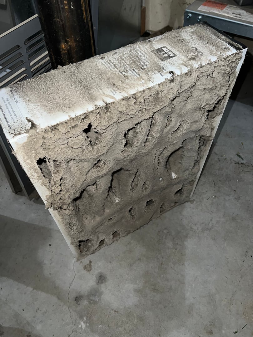 HVAC air filter replacement