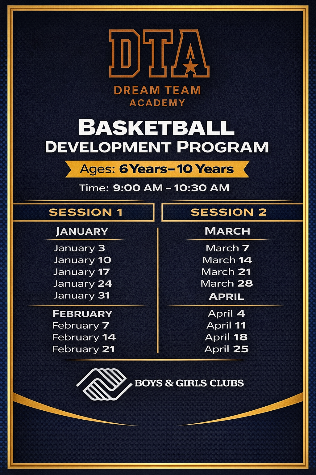 Dream Team Academy Training Session