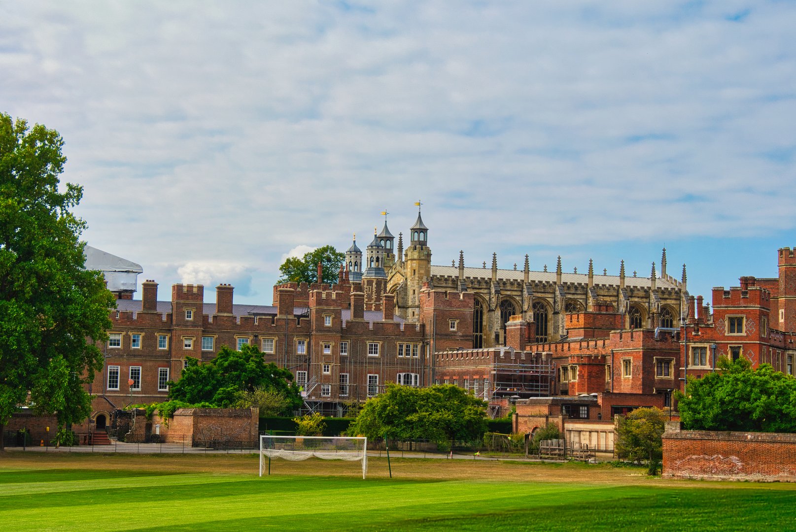 08.22.2025, Eton, Windsor, United Kingdom: Eton College viewed from playing fields