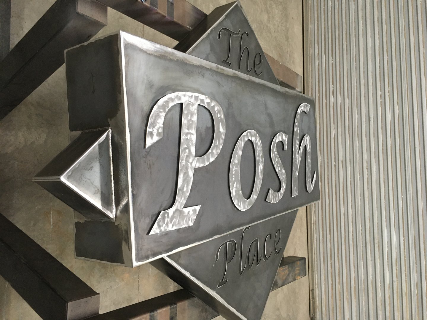 Commercial signage installation
