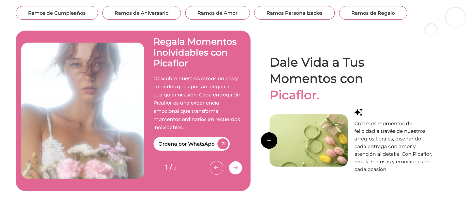 Bloom & Petal Florist Website - Gallery