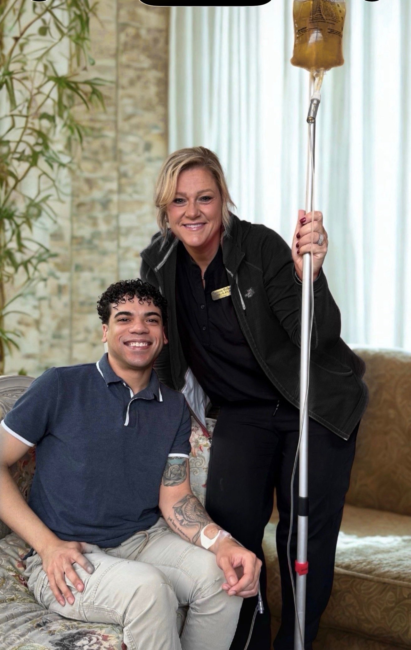 IV therapy treatment session