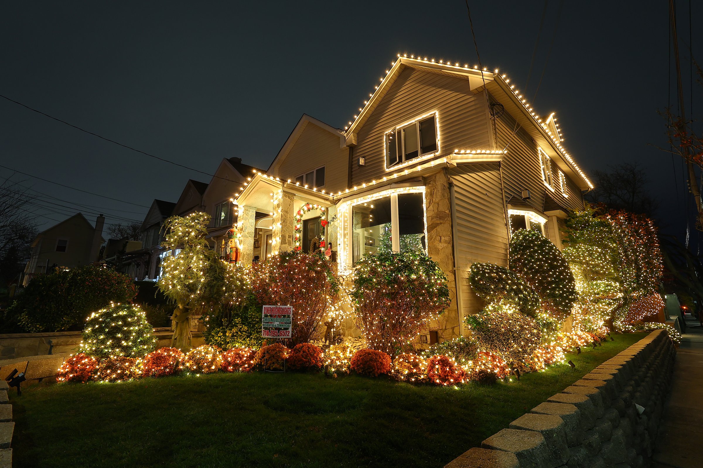 Holiday lights and decorations adorn a home in the Dyker Heights section of Brooklyn, N.Y., Wednesday, Dec. 4, 2024. Dyker Heights is well-known for its elaborate and extravagant holiday decorations, with residents going all out to create a magical and festive atmosphere. (Photo: Gordon Donovan)