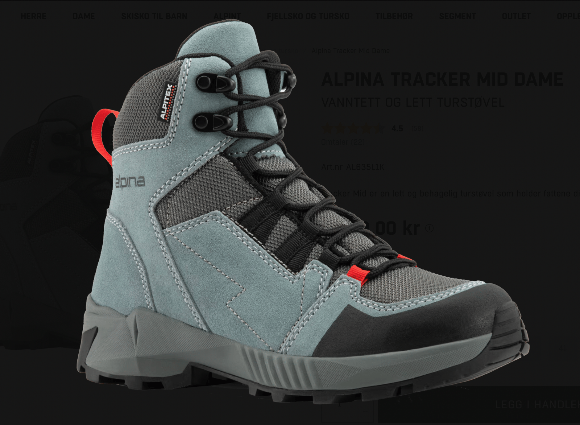 Alpina Tracker Mid Dame