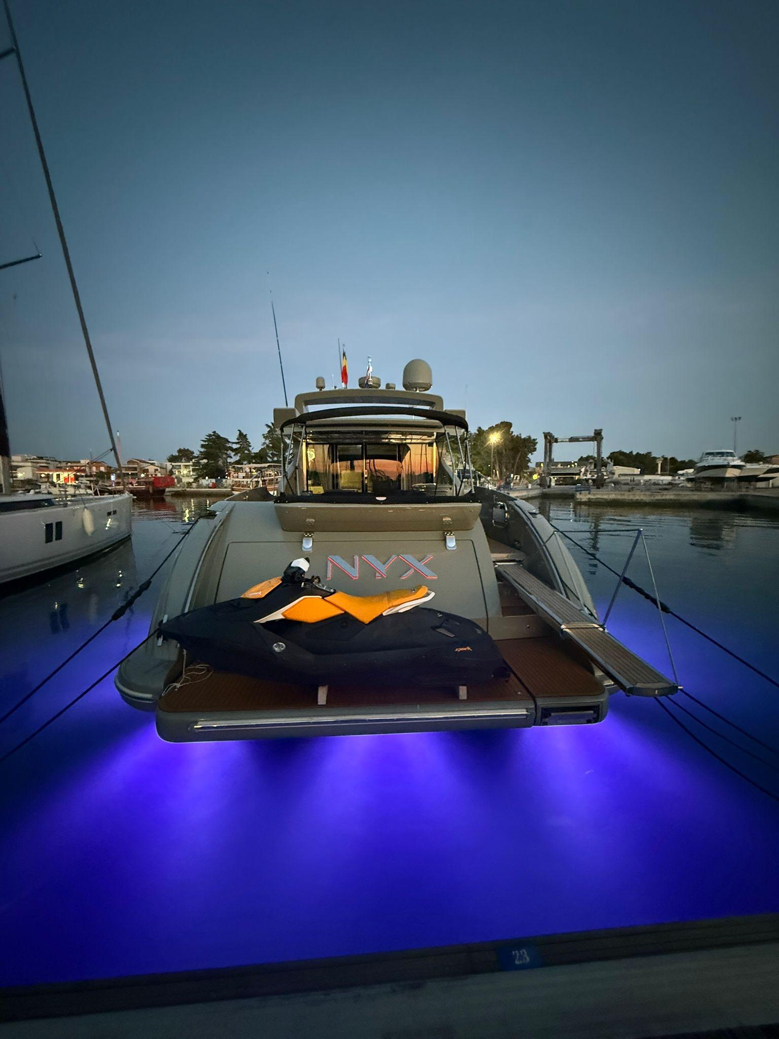 Motor boat yacht charter along Adriatic coast near Trieste Italy