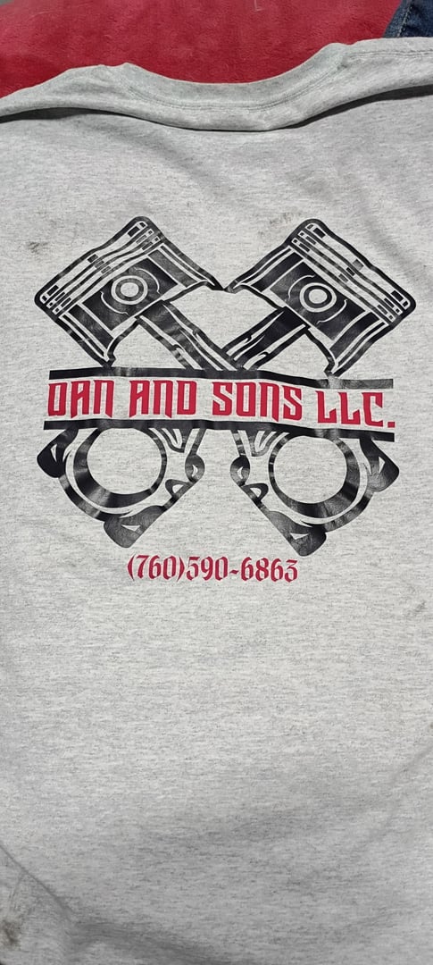 Dan and Sons LLC branded t-shirt
