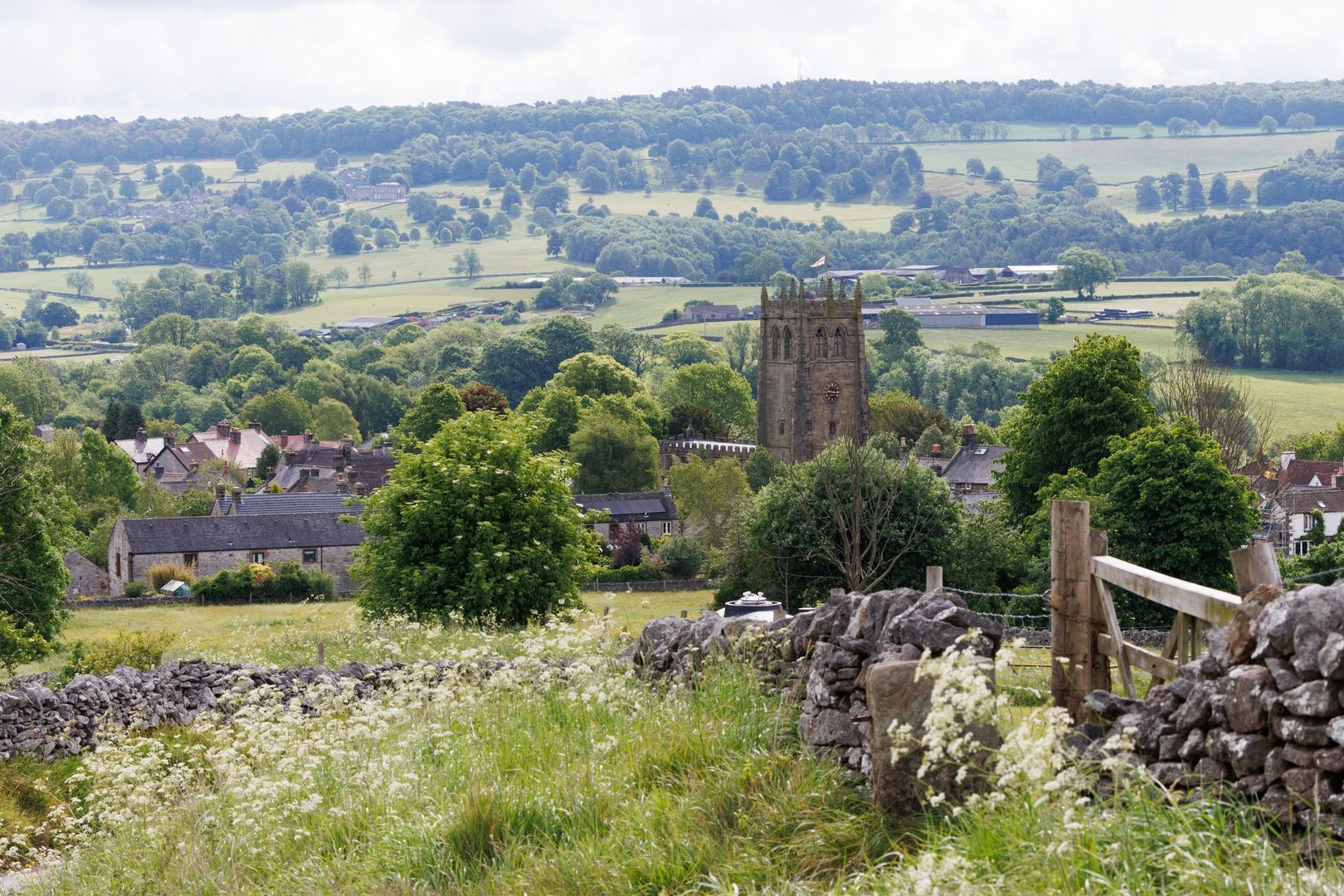 View over Youlgrave, Peak District