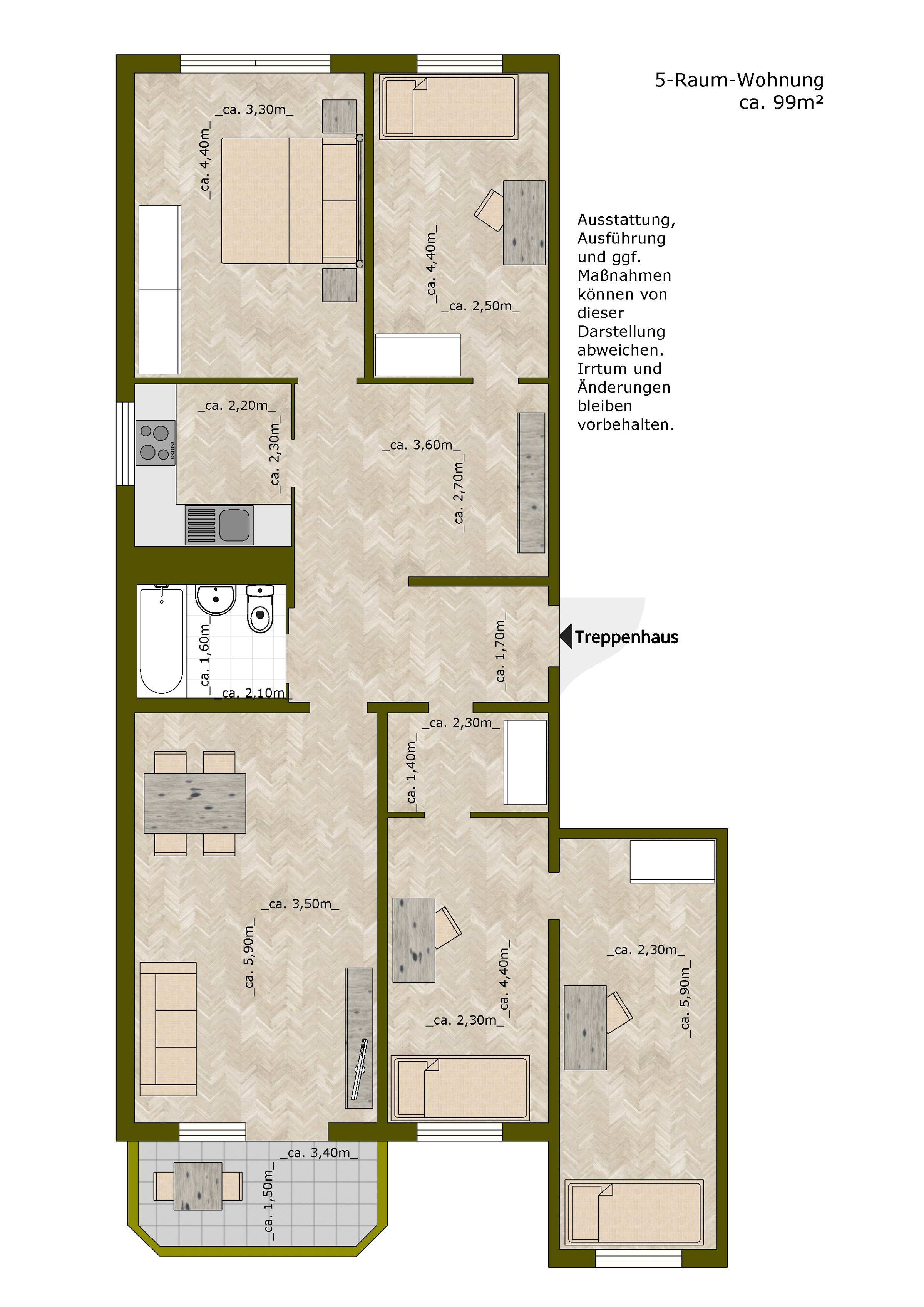 Moderne 2D-Grundrisse für Immobilienexposés