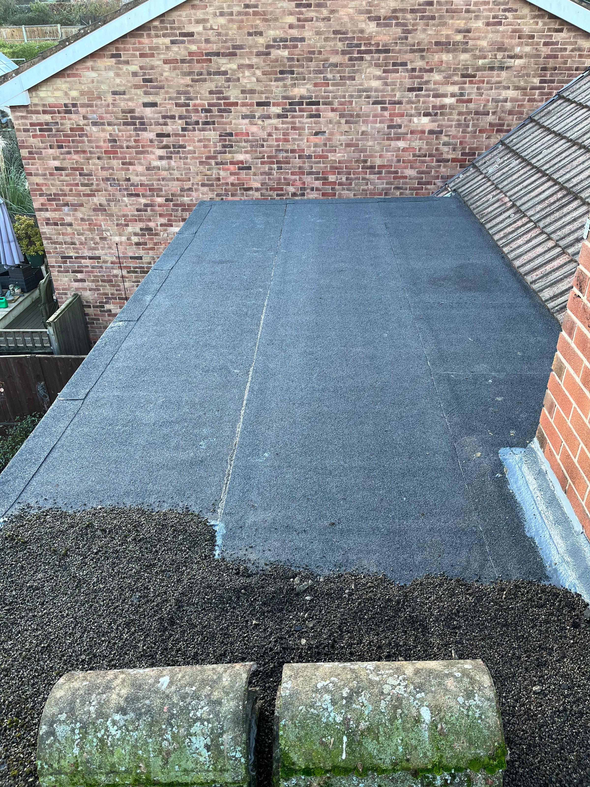 Garage flat roof replacement project