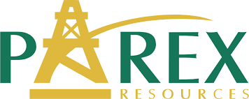 Logo of Parex Resources featuring green text with a stylized yellow oil rig between the letters A and R.
