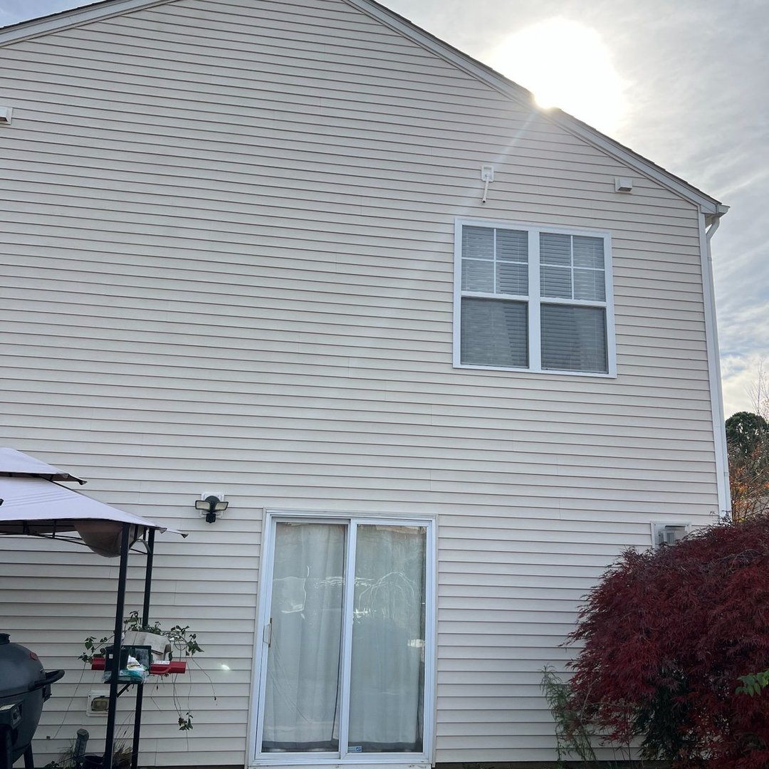 Before house washing in Rolesville NC - dirty exterior