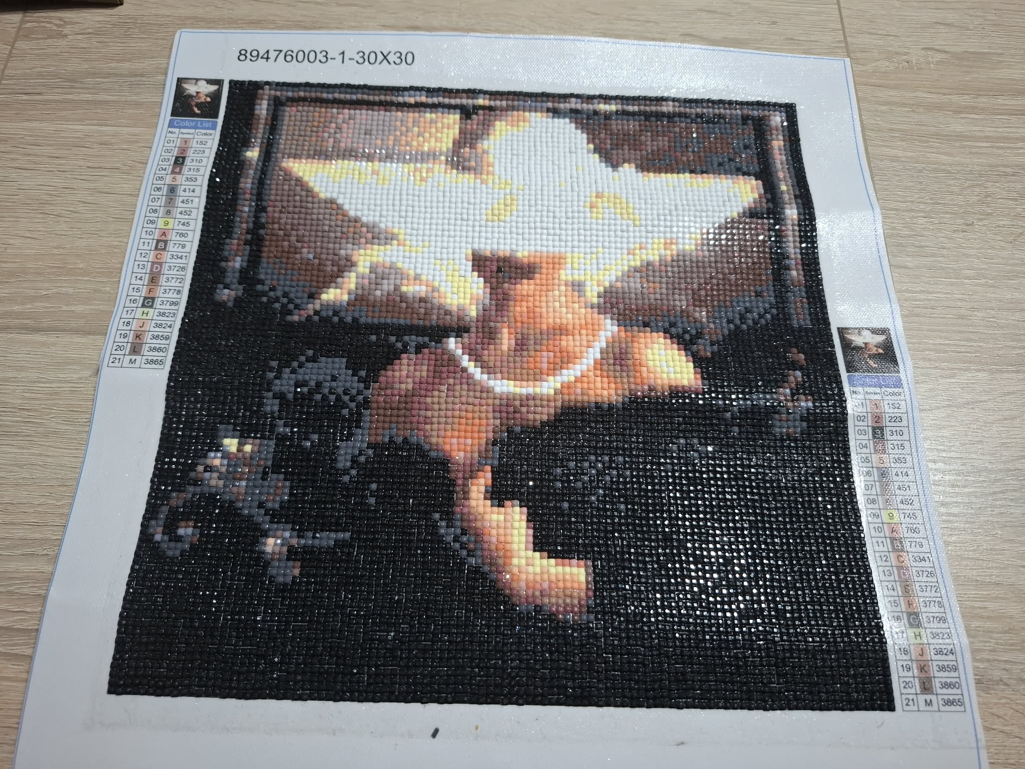 Obraz diamentowy dana w kapeluszu