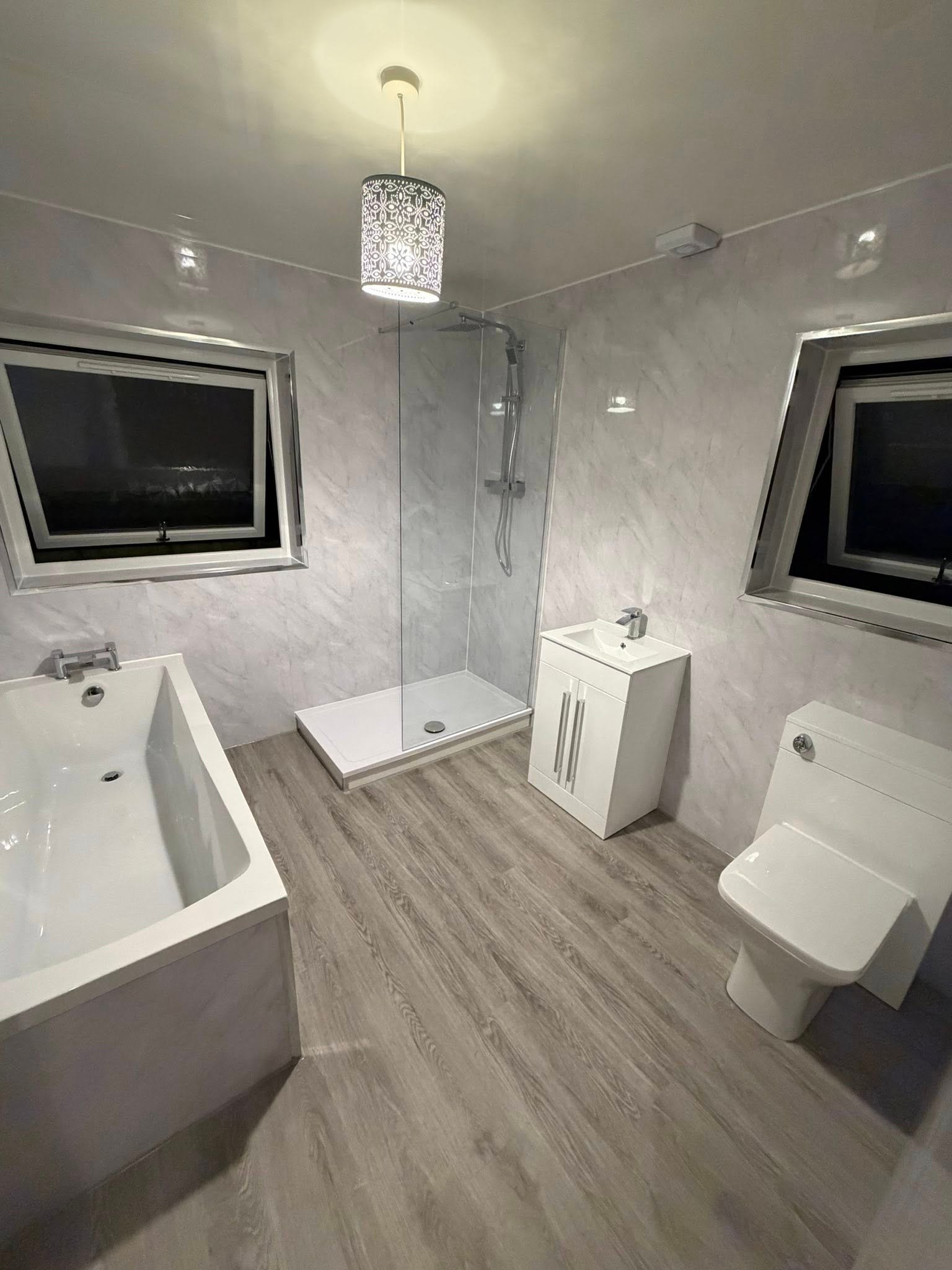Modern bathroom renovation