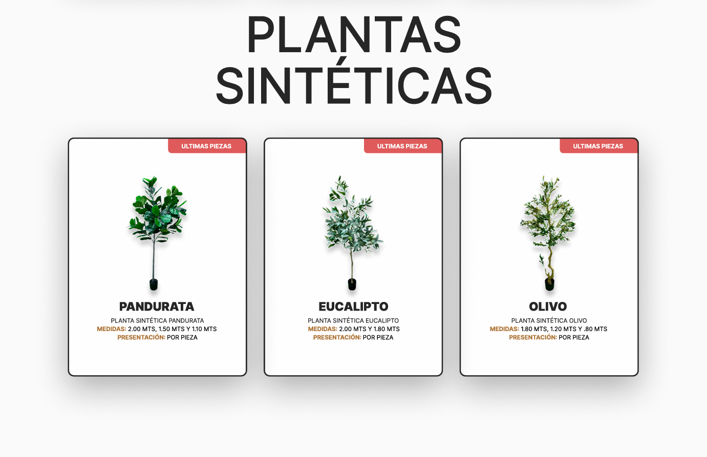 Plantas Sintéticas - Plantas artificiales naturales