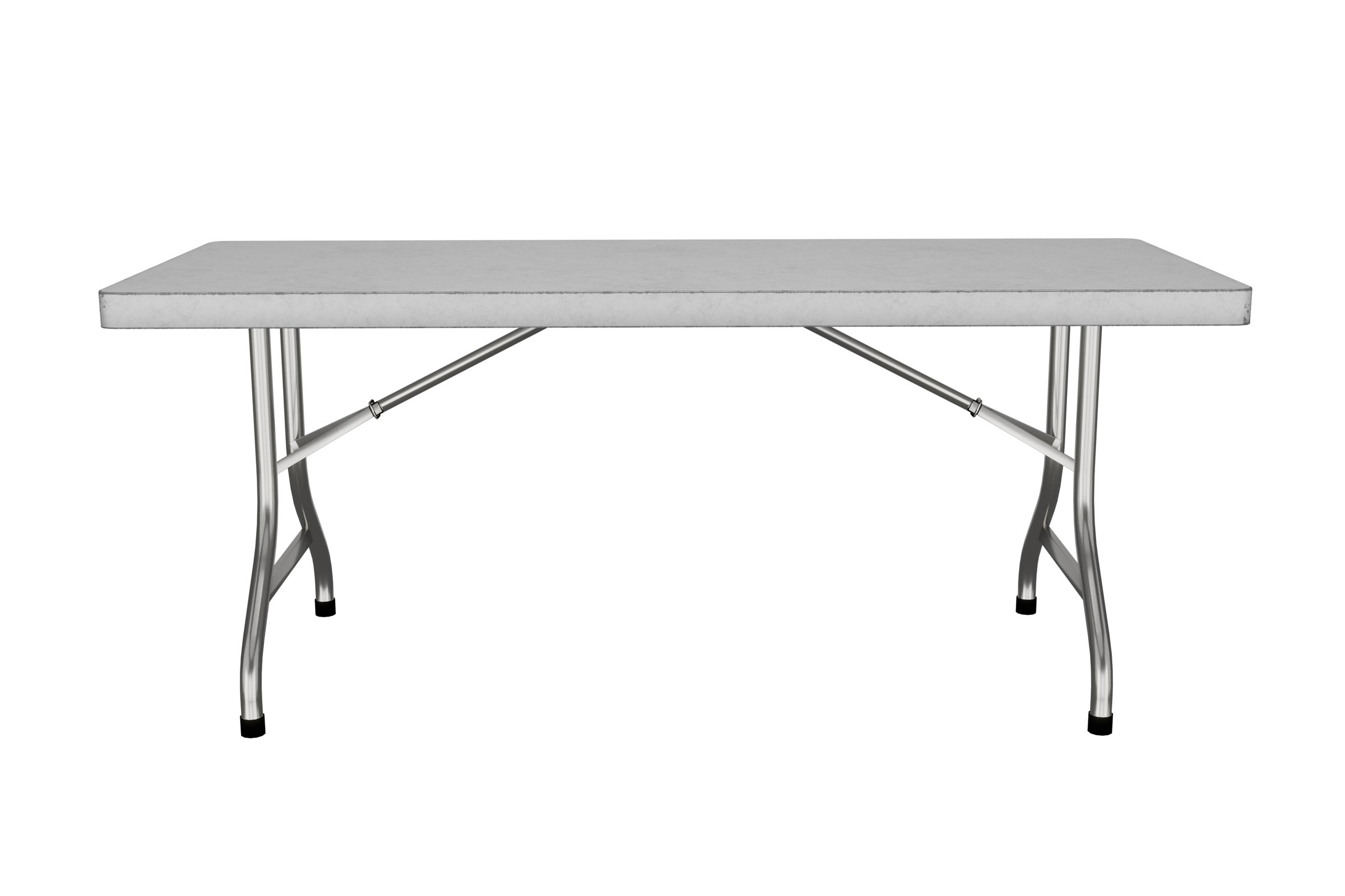 White folding party tables