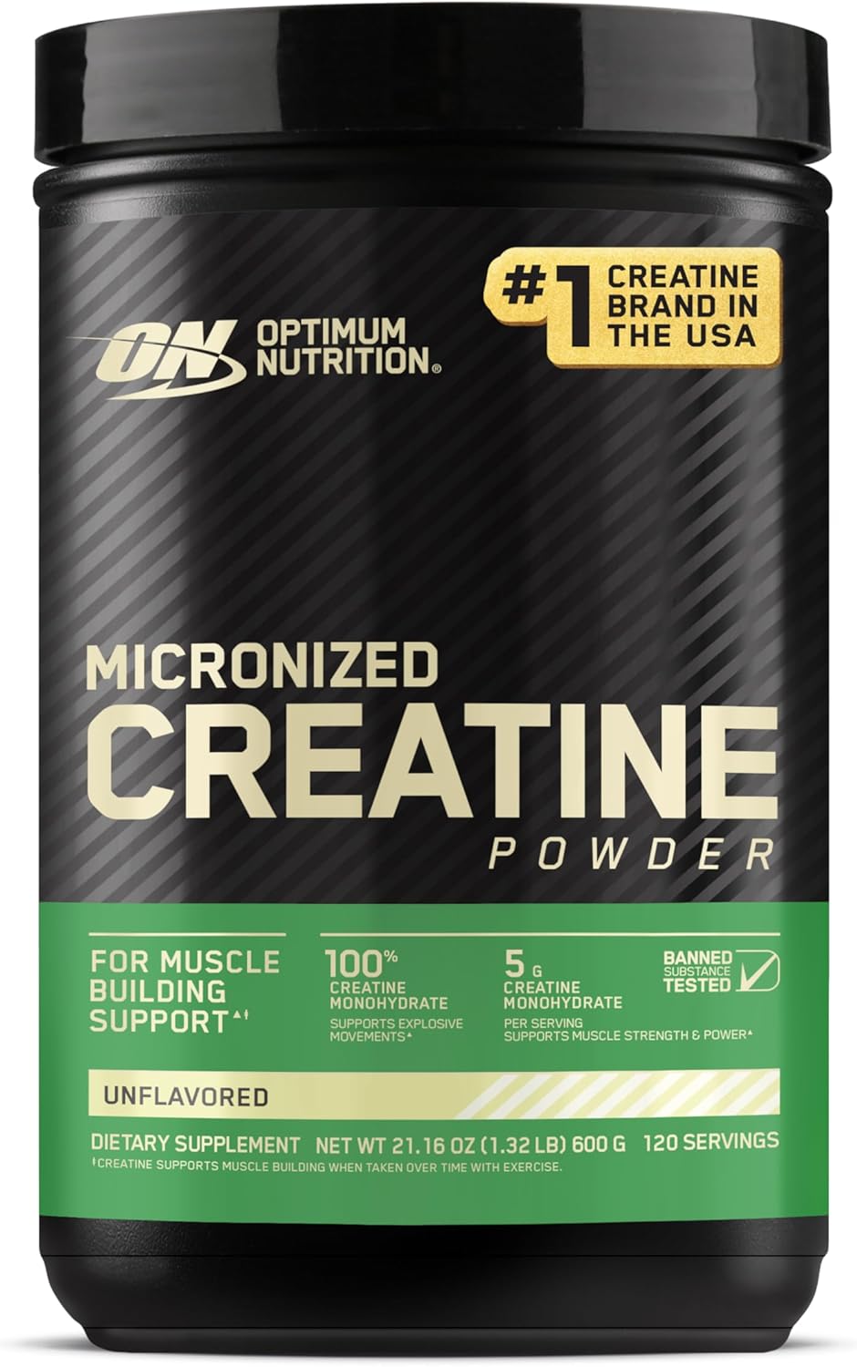 Optimum Nutrition Micronized Creatine Powder container