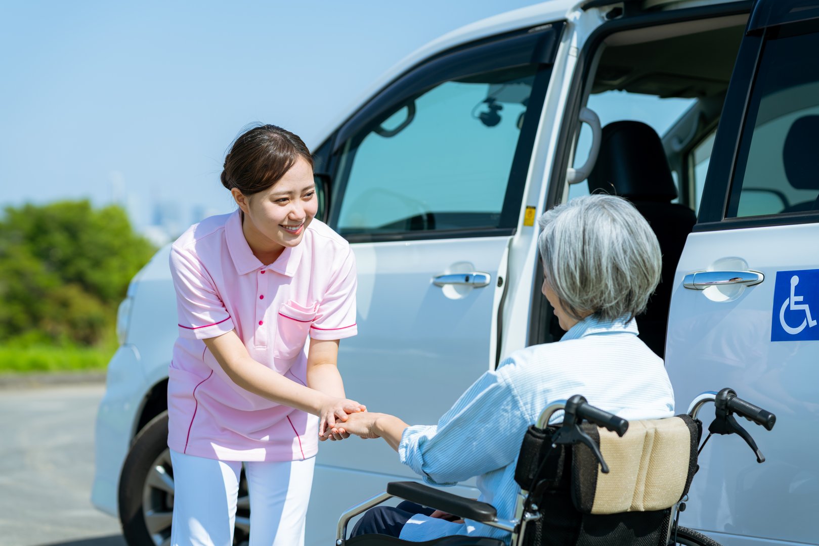 Caregiver to pick up and drop off