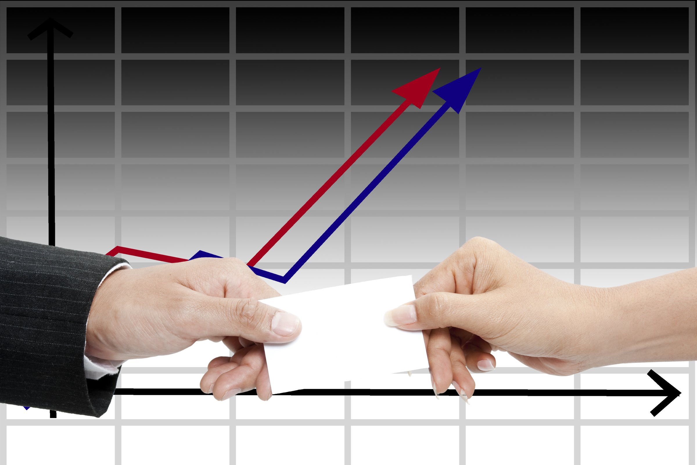 The hand of businessman showing the business concept;handshake,giving business card,writing.
