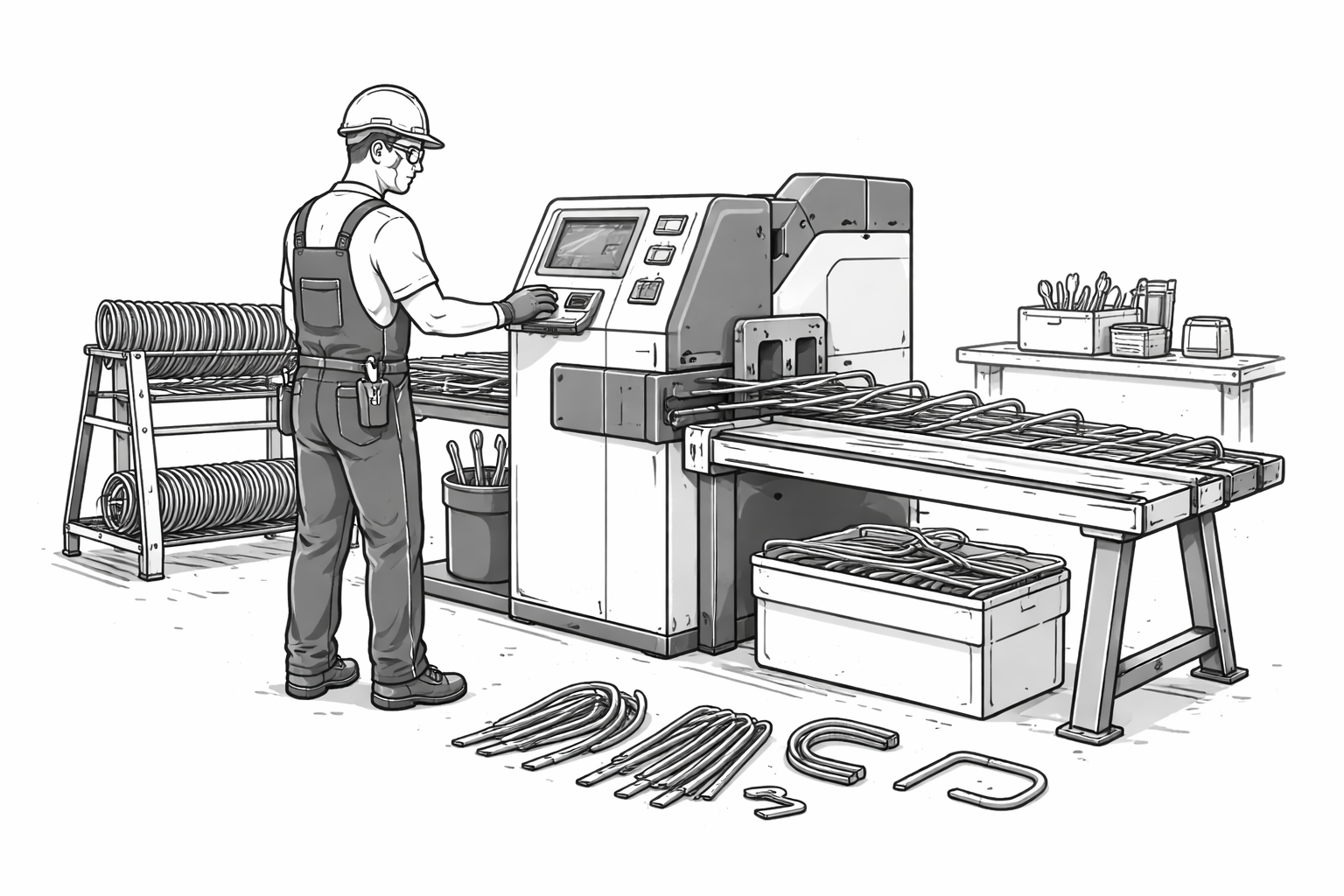 Automatisch buigen van betonstaal