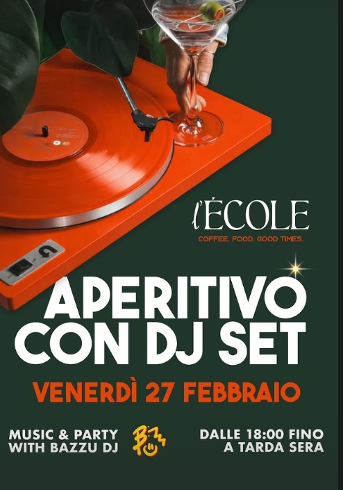 Aperitivo e DJ set Venerdì sera