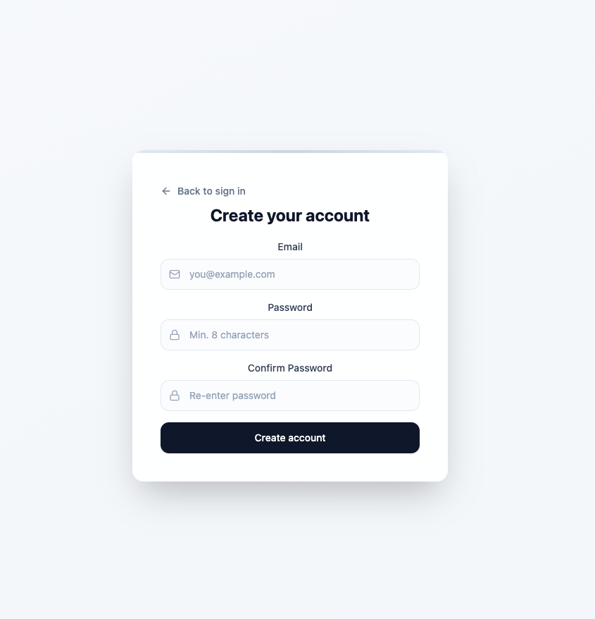 VeriTime registratie formulier